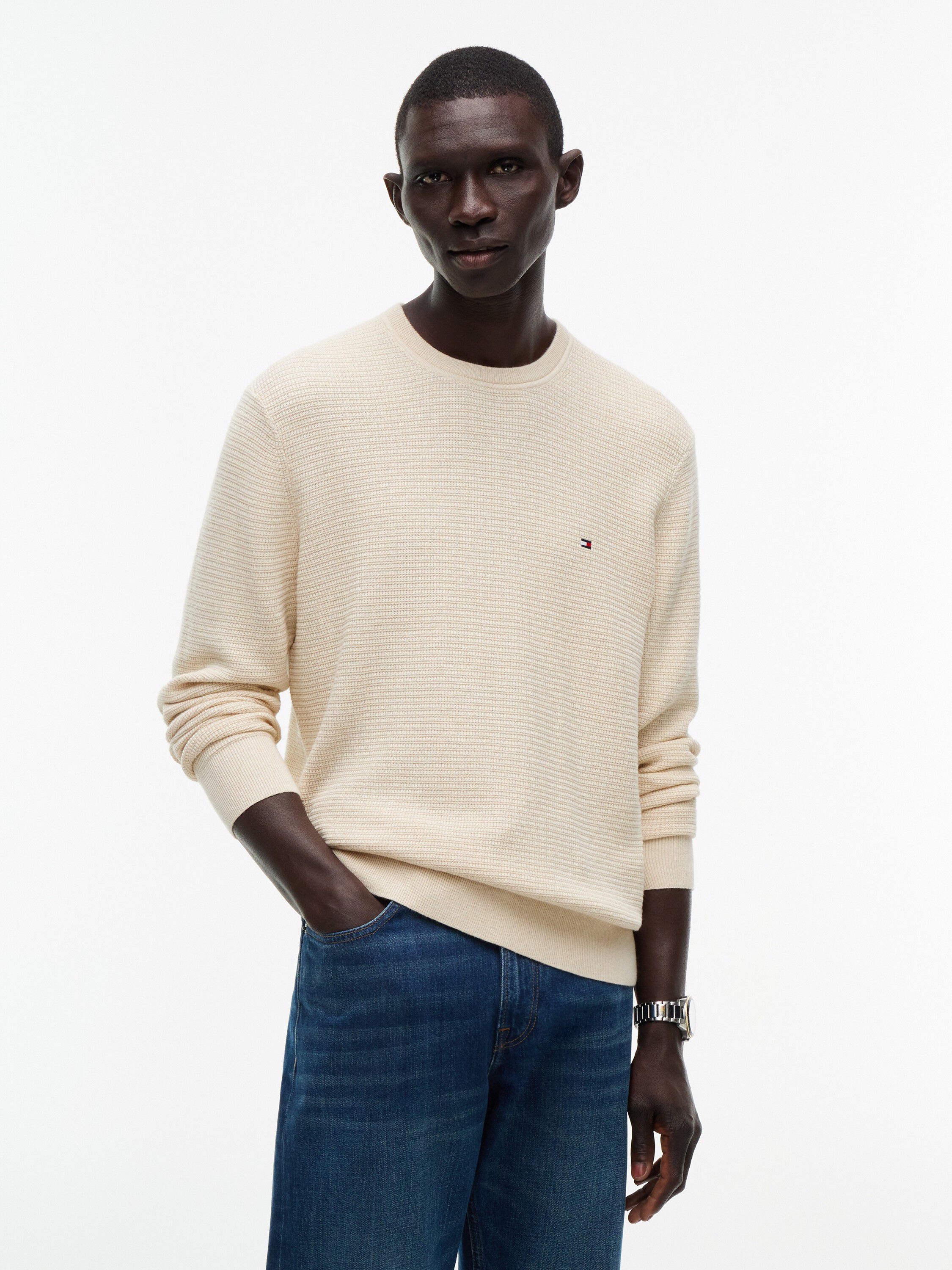 PIMA CTN CASH STRUCTURE CREWNECK