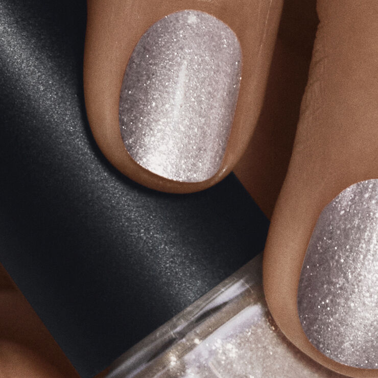 Nail Polish Silver Glitter