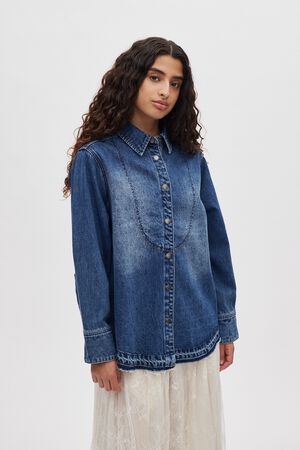 Denim bib shirt - Paia