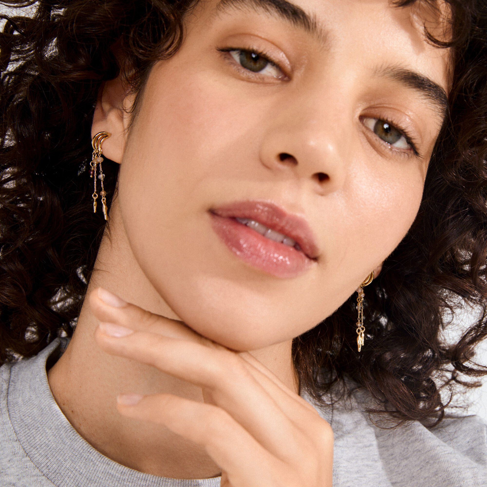 MORIN earrings gold plated