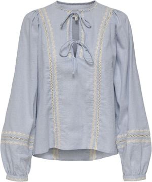 ONLMONICA ANE LIFE LS EMB TOP WVN