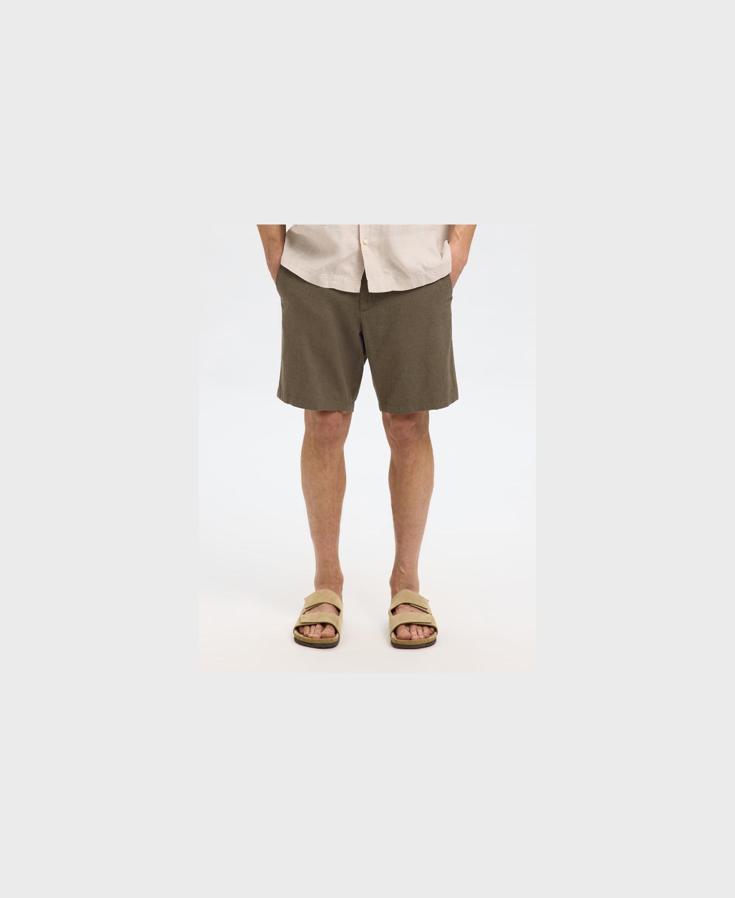SLHREGULAR-BRODY LINEN SHORTS NOOS