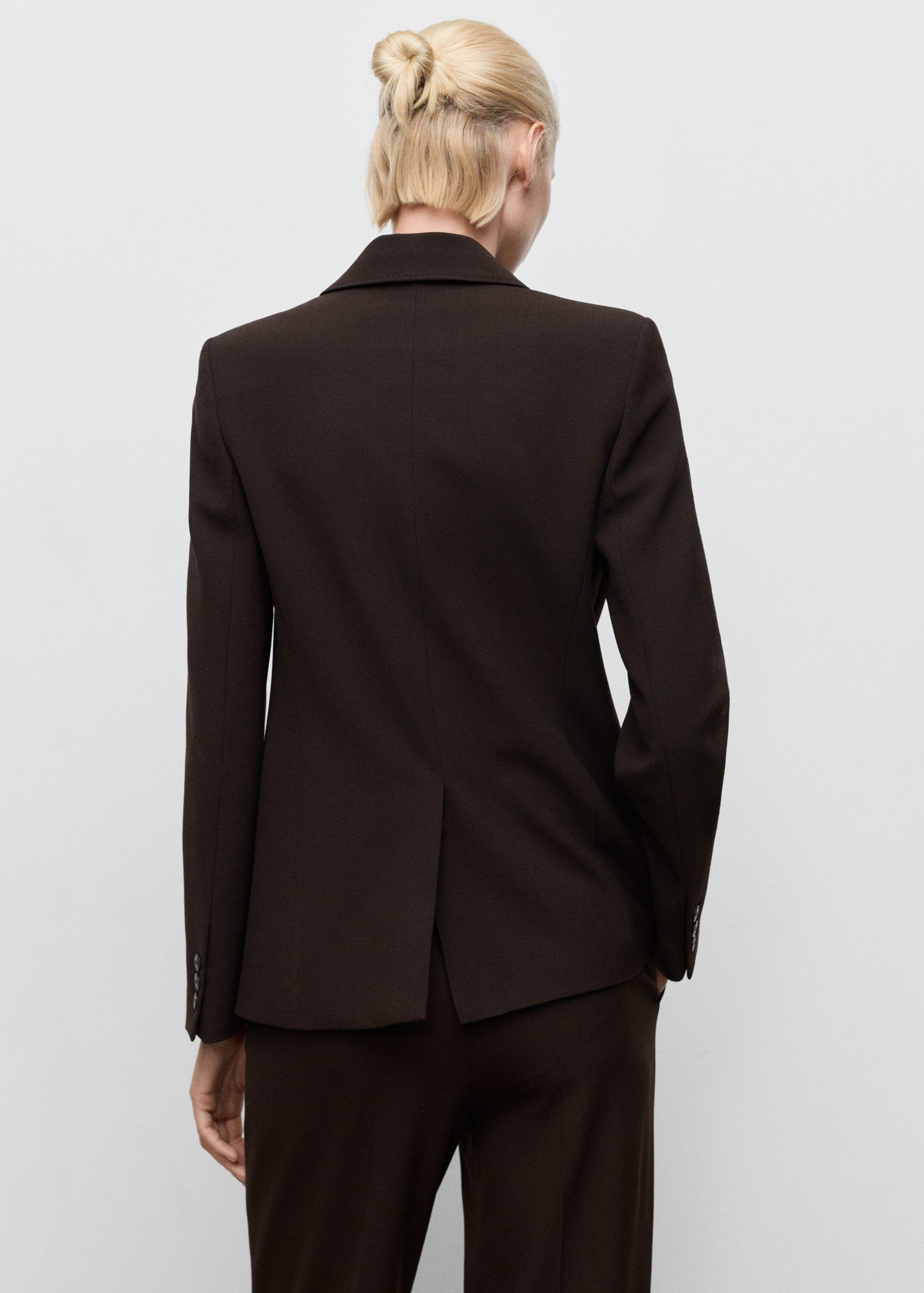 Straight-fit suit jacket