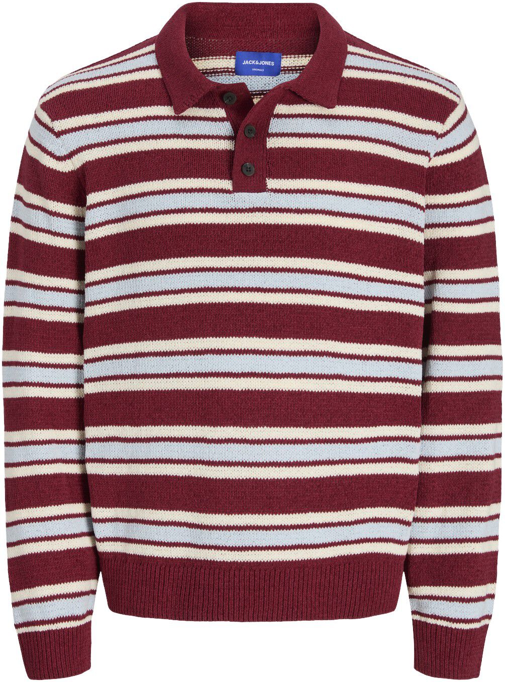 JORCAMBRIDGE KNIT STRIPE POLO LN