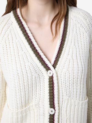 NMCHARLIE L/S VARSITY KNIT CARDIGAN
