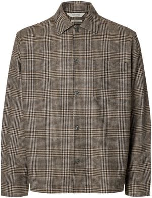 SLMRLXSVEND WT CHECK WOOL BLEND LIG