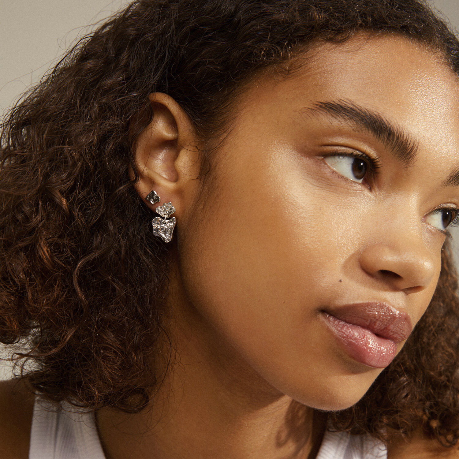 HORIZON earrings silver plated