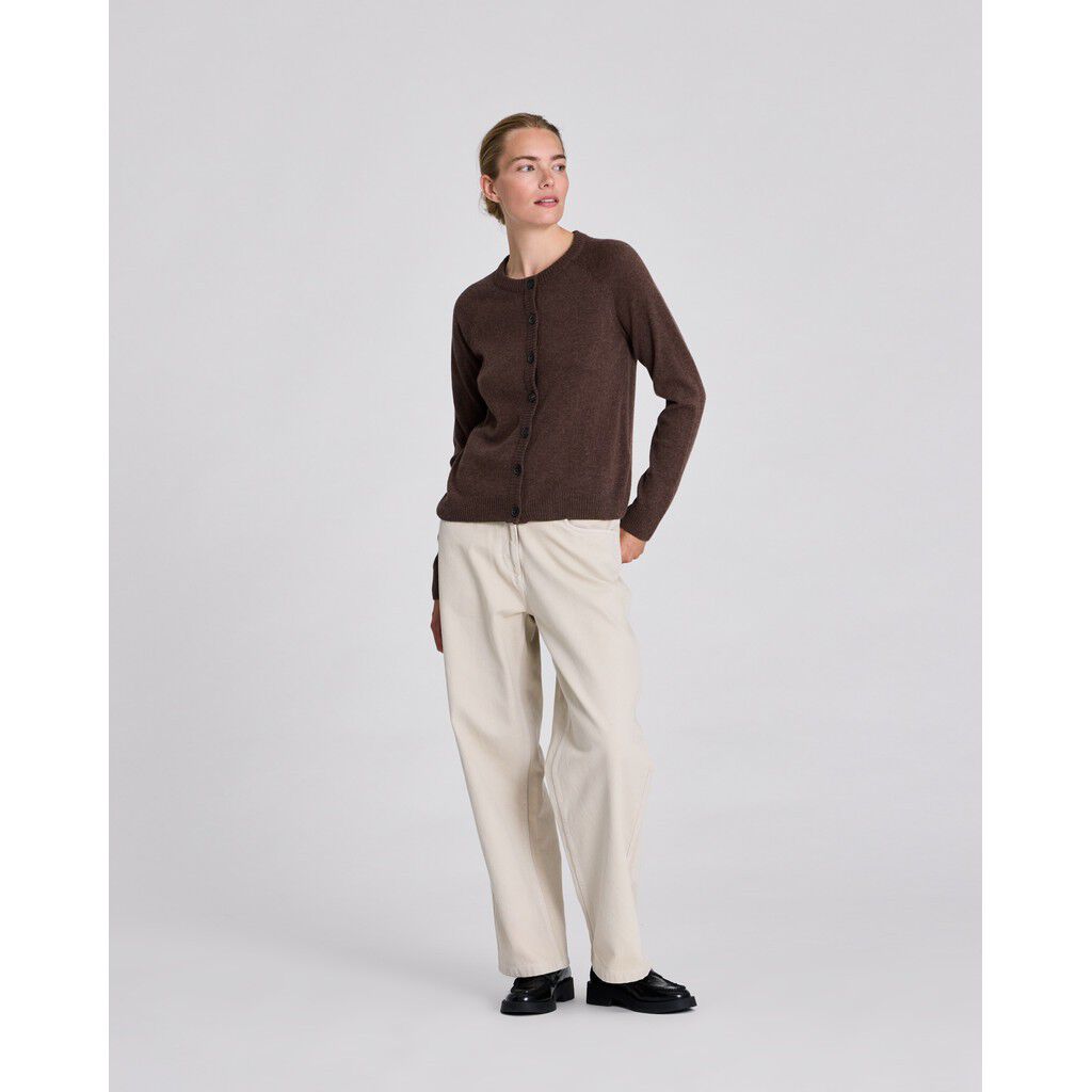 Gry L/S Cardigan Lambswool Knit