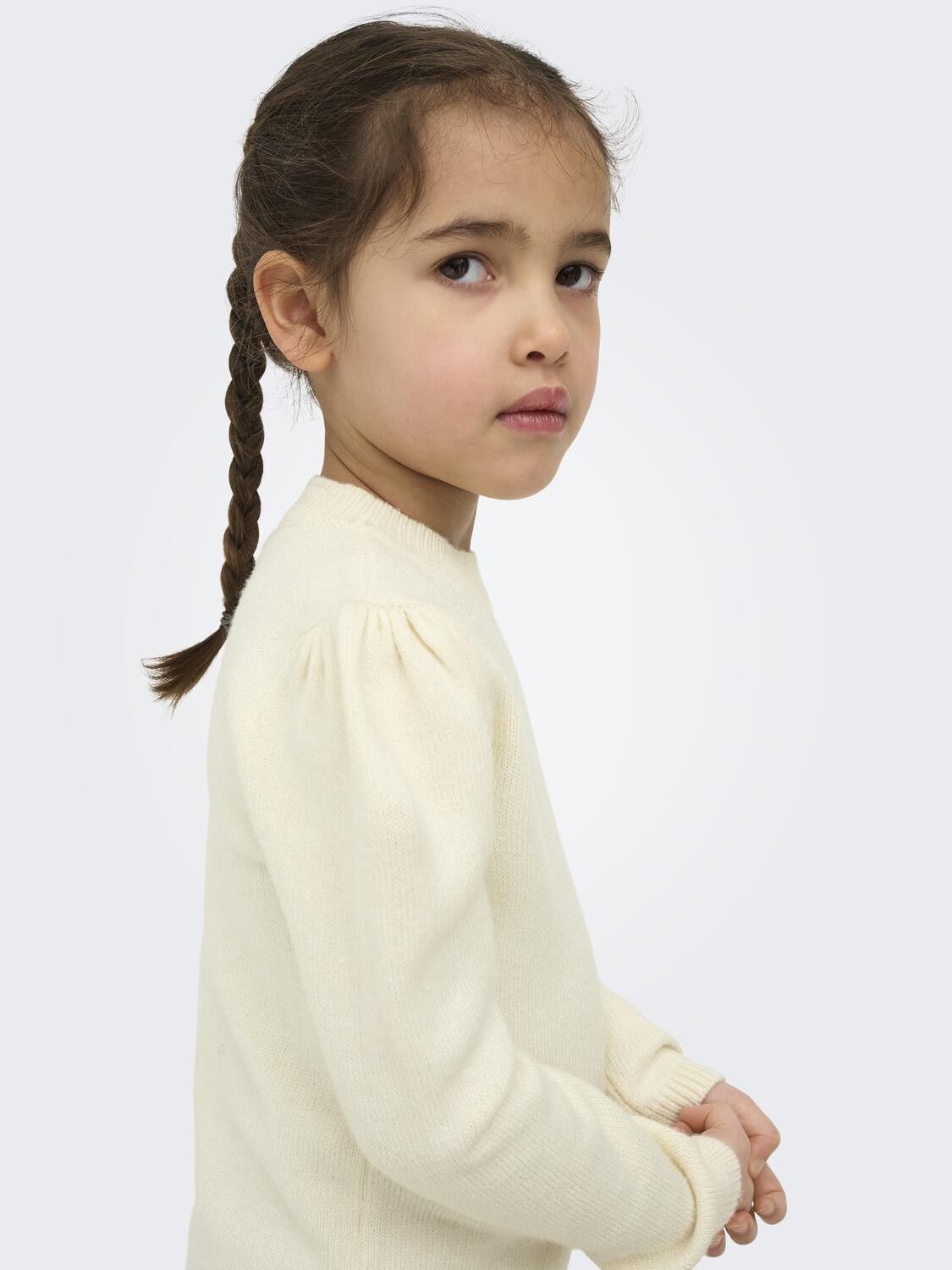 KMGKATIA LIFE LS PUFF O-NECK CP KNT