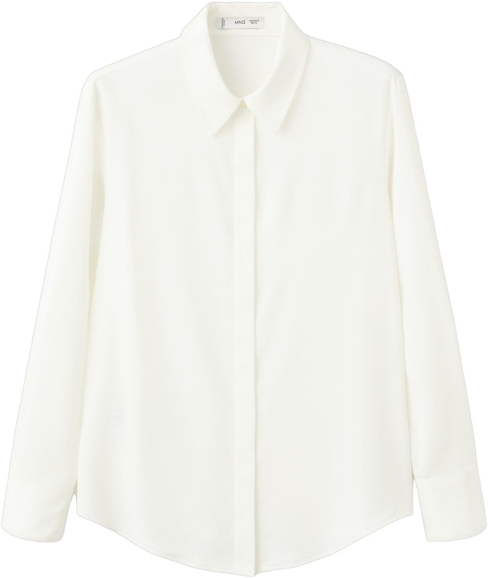 Fluid long-sleeved blouse