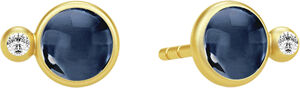 Prime Earstuds - Gold/Sapphire Blue