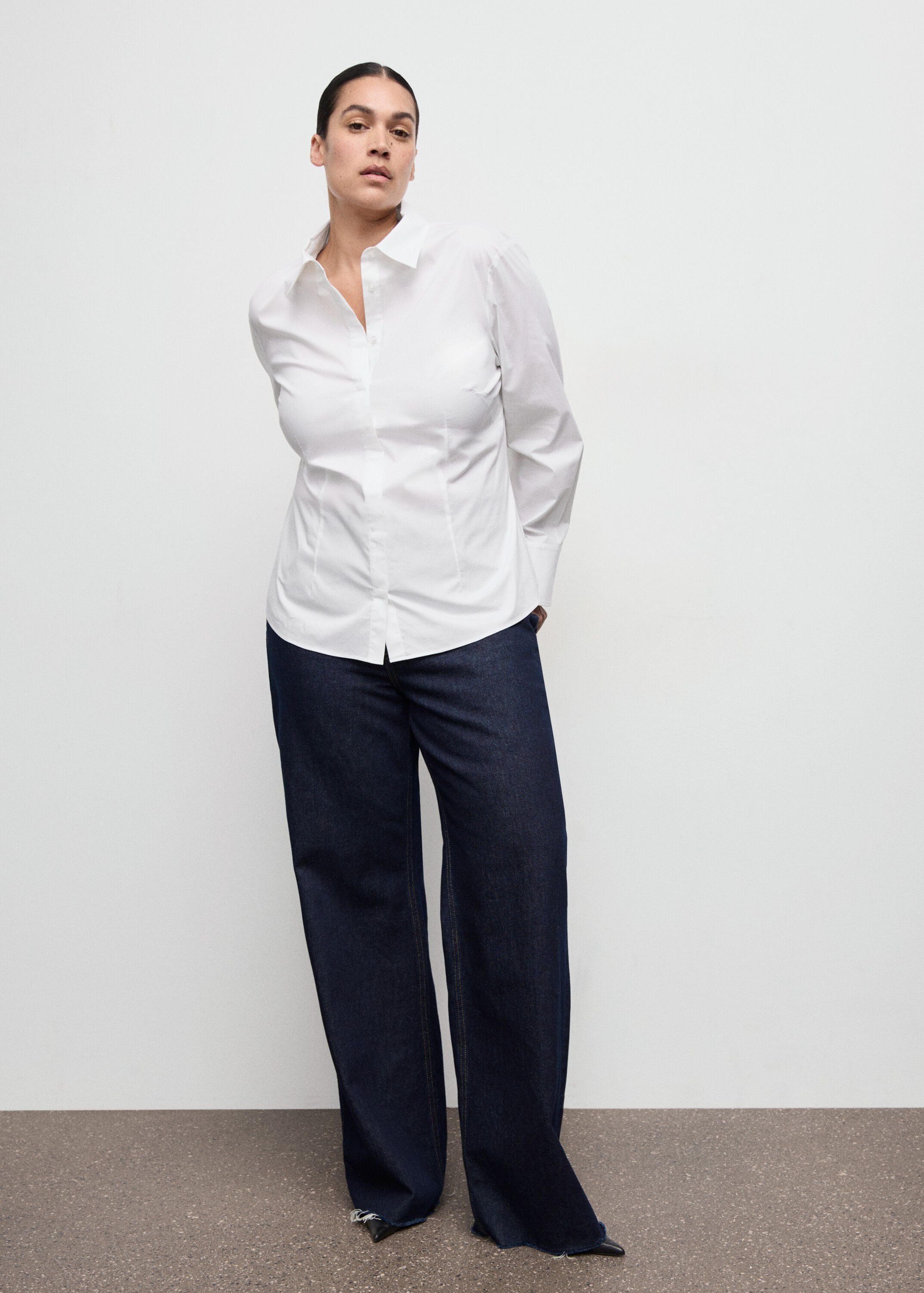 Slim-fit poplin shirt