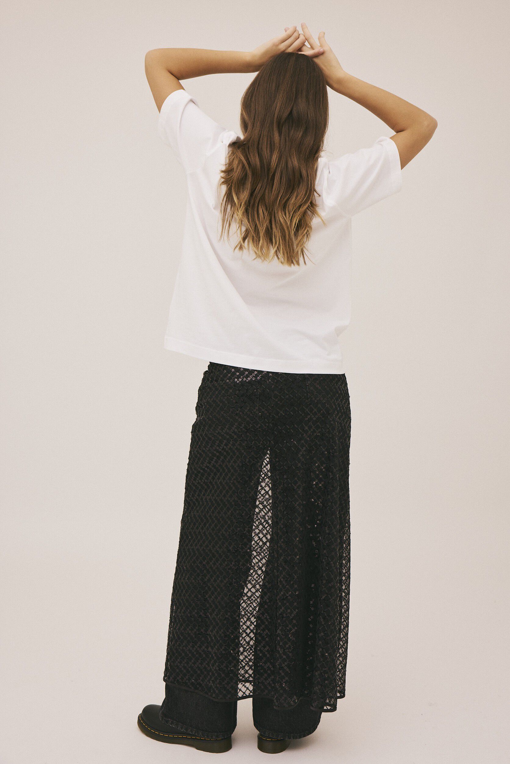 Hailey 2 nederdel med palietter