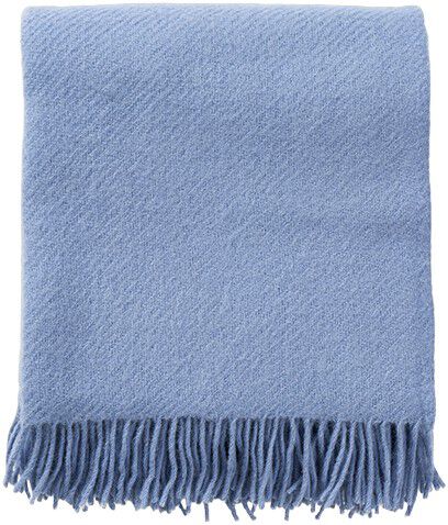 Uldplaid Bornholm blue bizzard