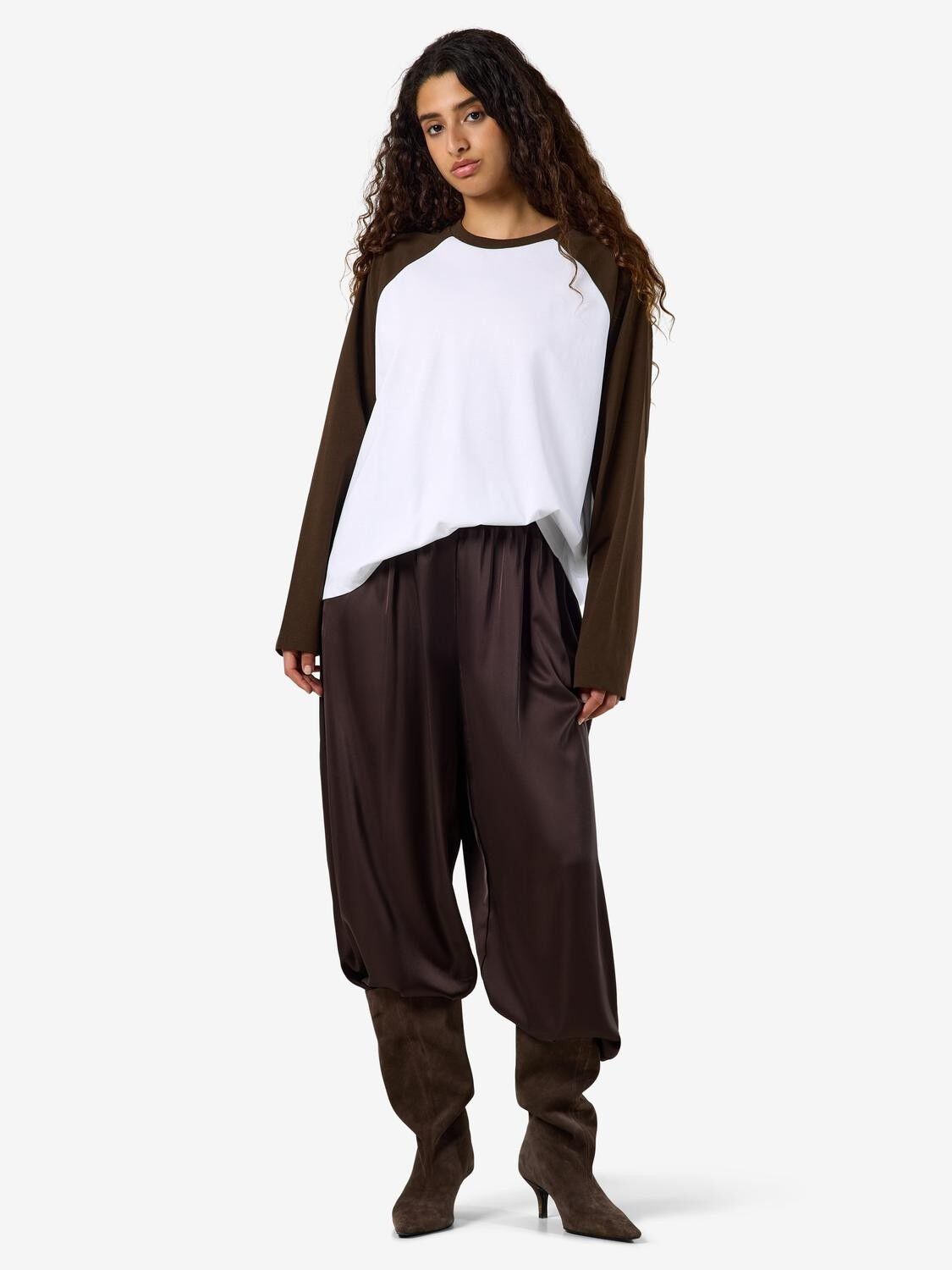 Nmember L/S Raglan Colorblock Top