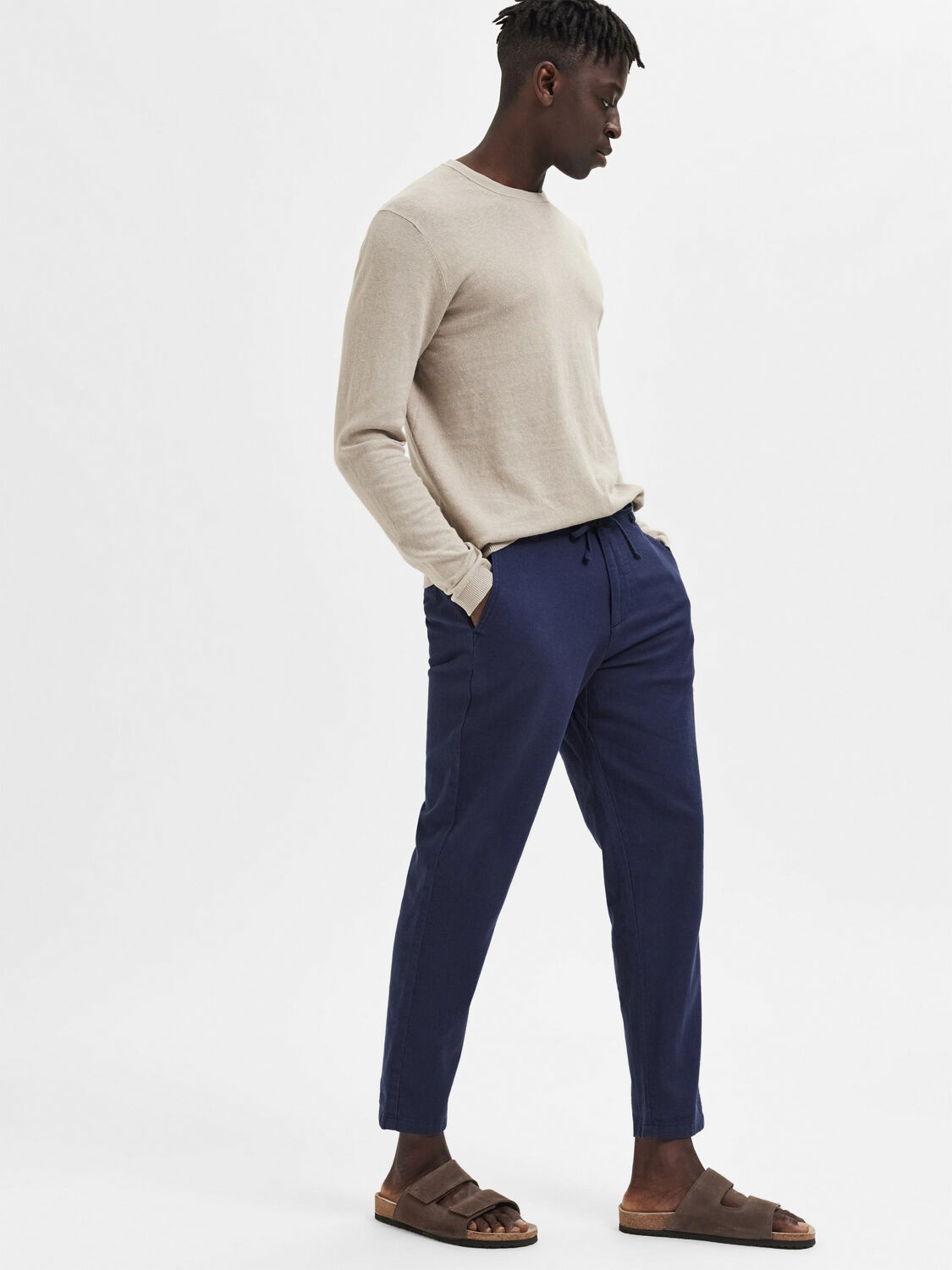 SLHSLIMTAPE-BRODY 172 LINEN PANTS N