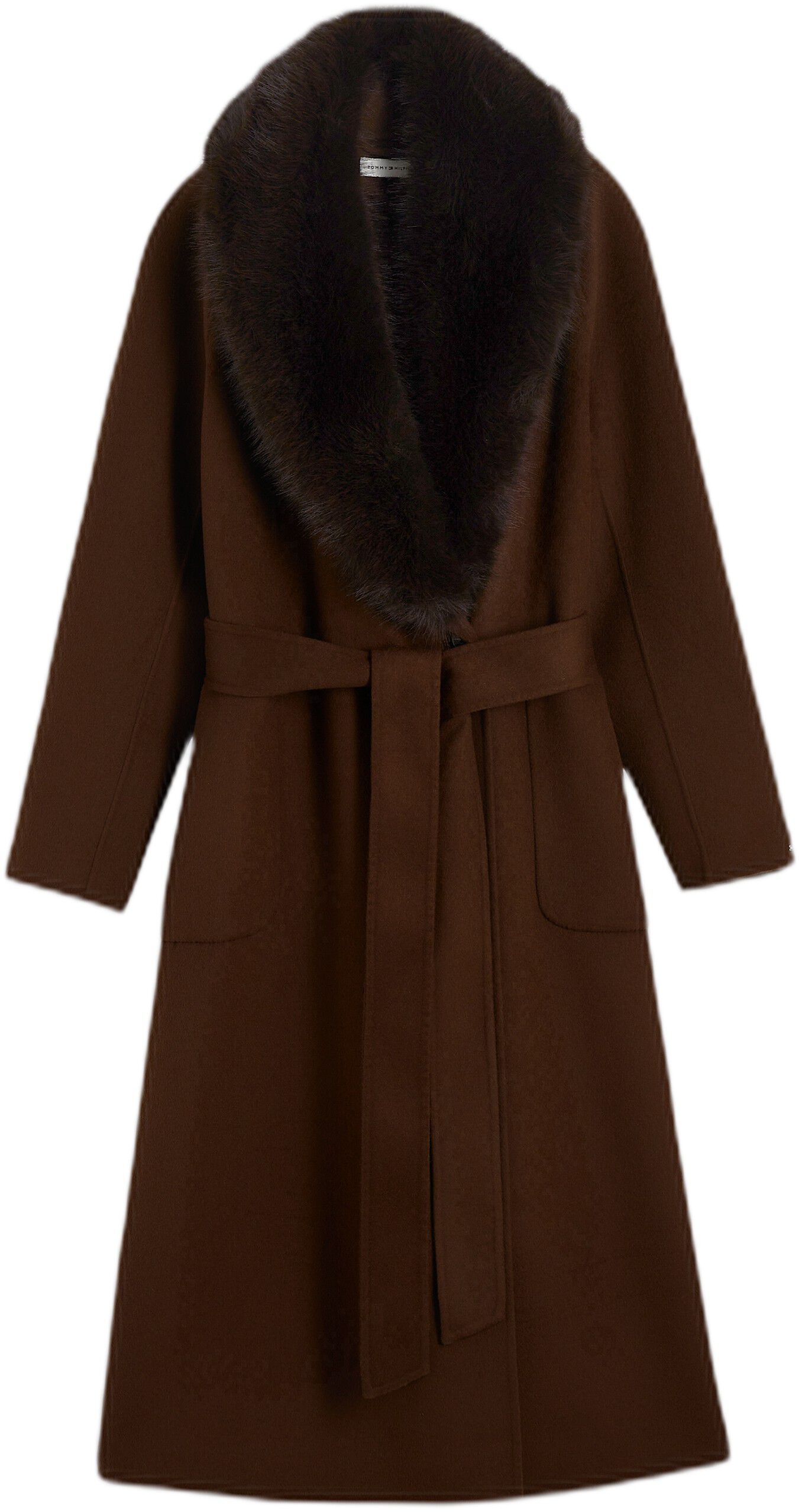 Shawl Collar Wool Blend Relaxed Coat
