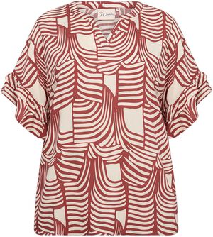 Curvy WA-LOVIS 1 Bluse Rød