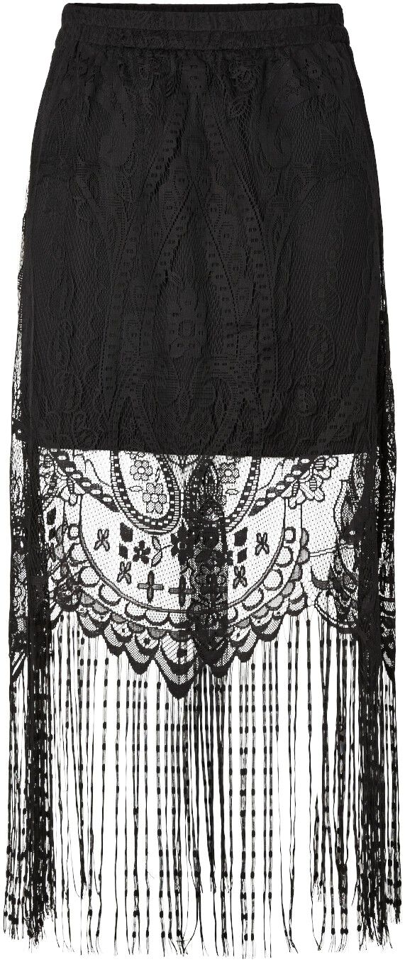 PCCLAIR HW ANKLE LACE TASSELS SKIRT