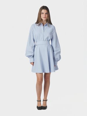 Felice Striped Crepe Dress