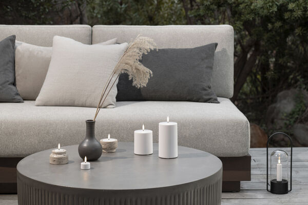 LED rechargeable base, Small, USB-C, White, 21x6 cm