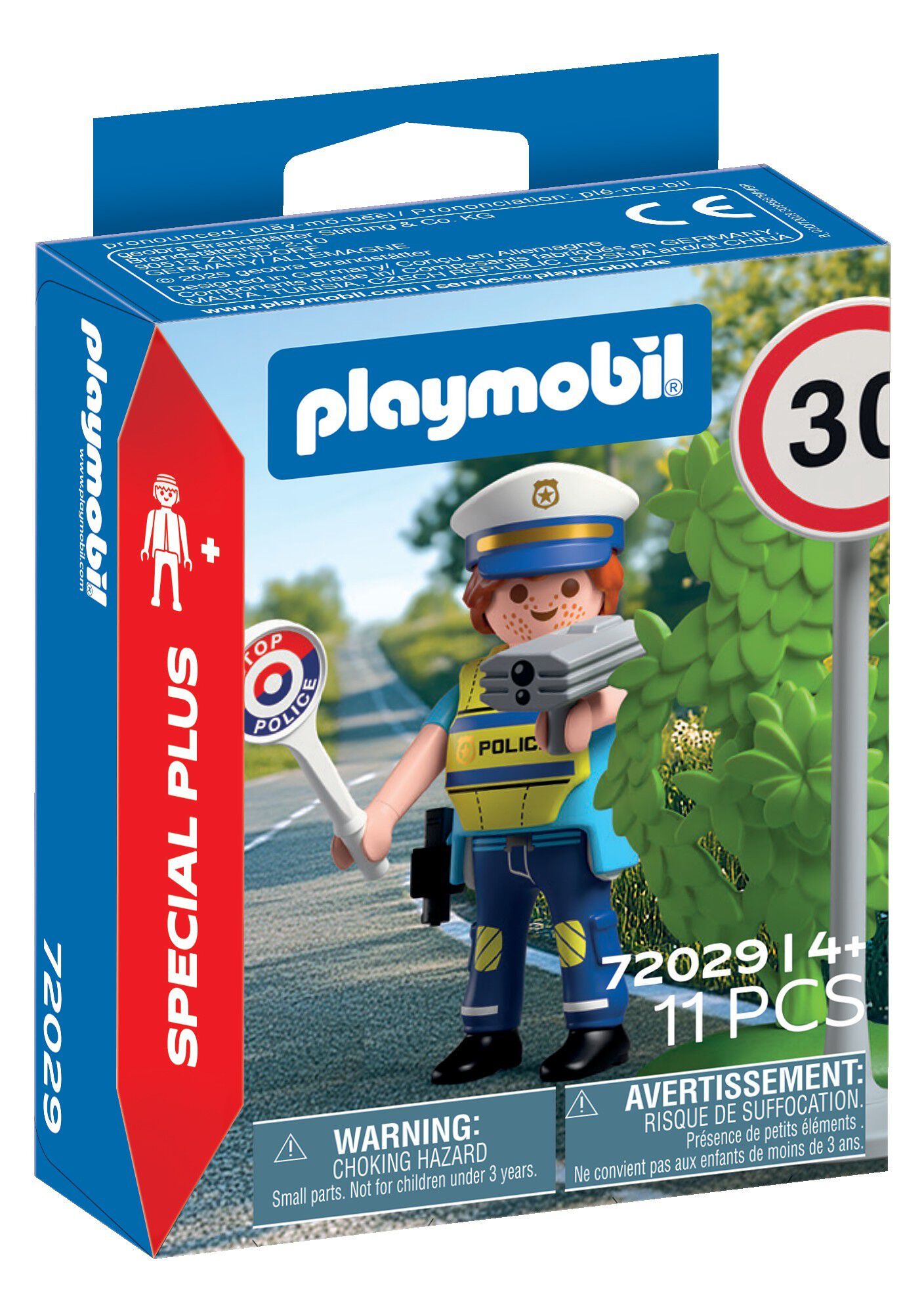 Police officer with speed