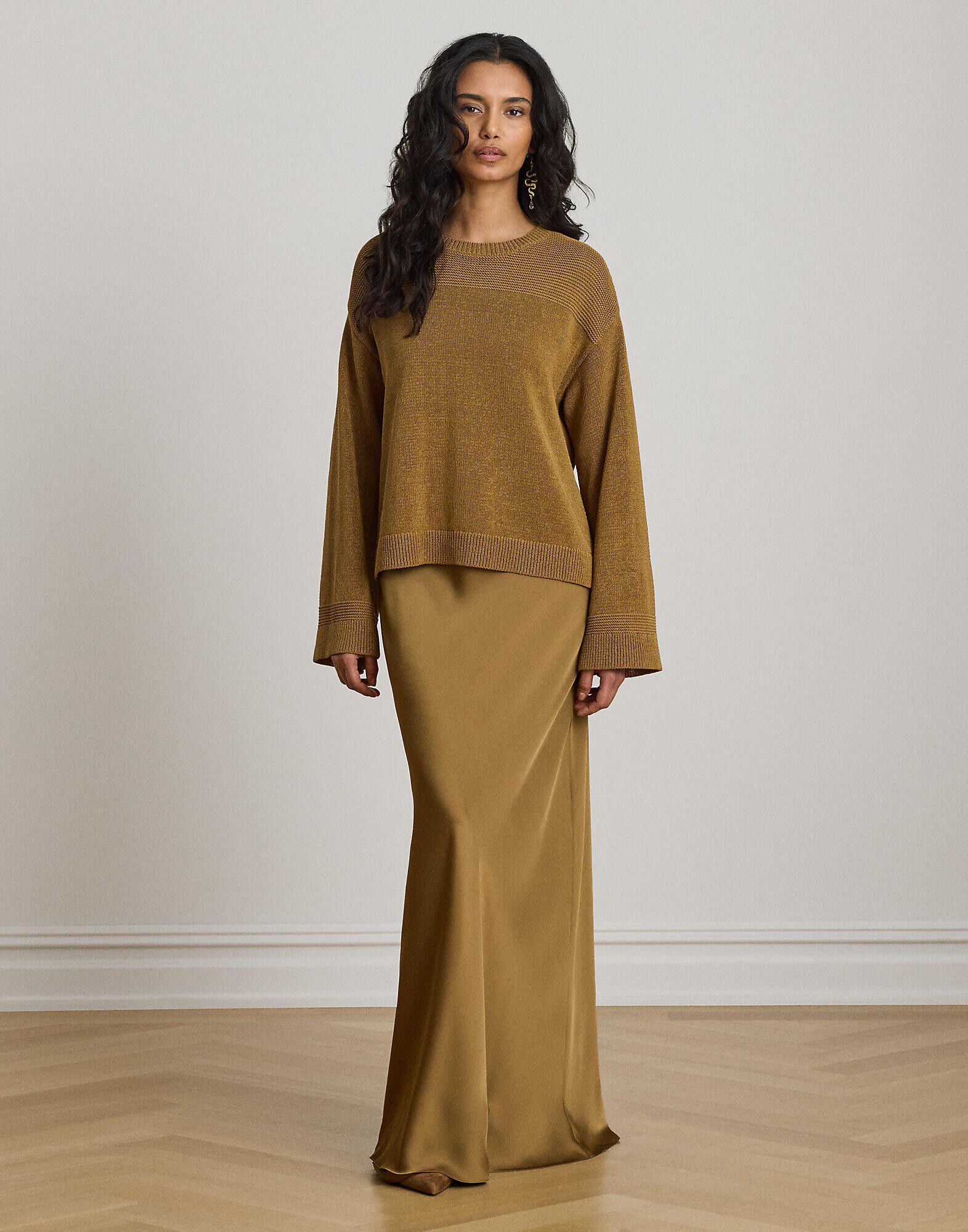 Cotton-Blend Crewneck Sweater