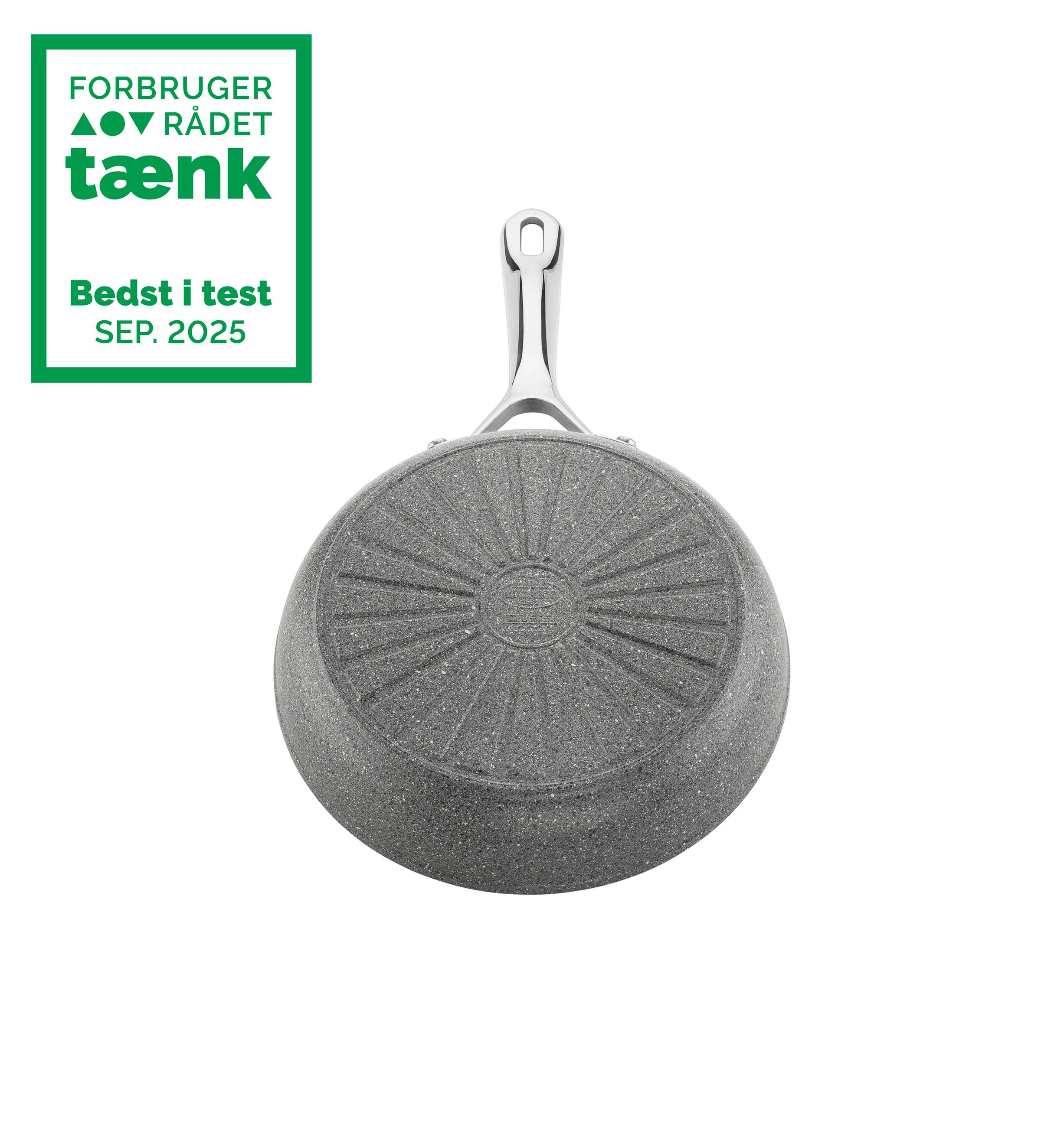 Salina Ceramic Stegepande, 24 cm, Aluminium, Titanium forst&aelig;