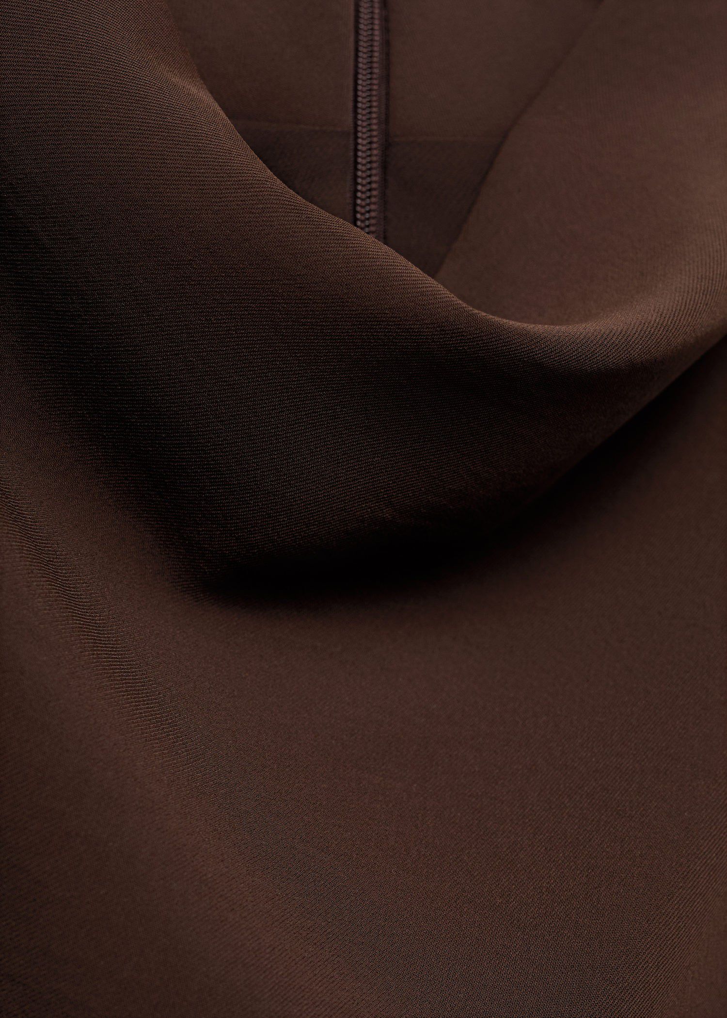 Ruched dress with draped neckline