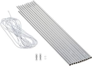 Aluminium Pole 8. 5 r&oslash;r 10 stk.