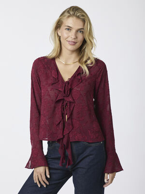 Anika Burnout Blouse