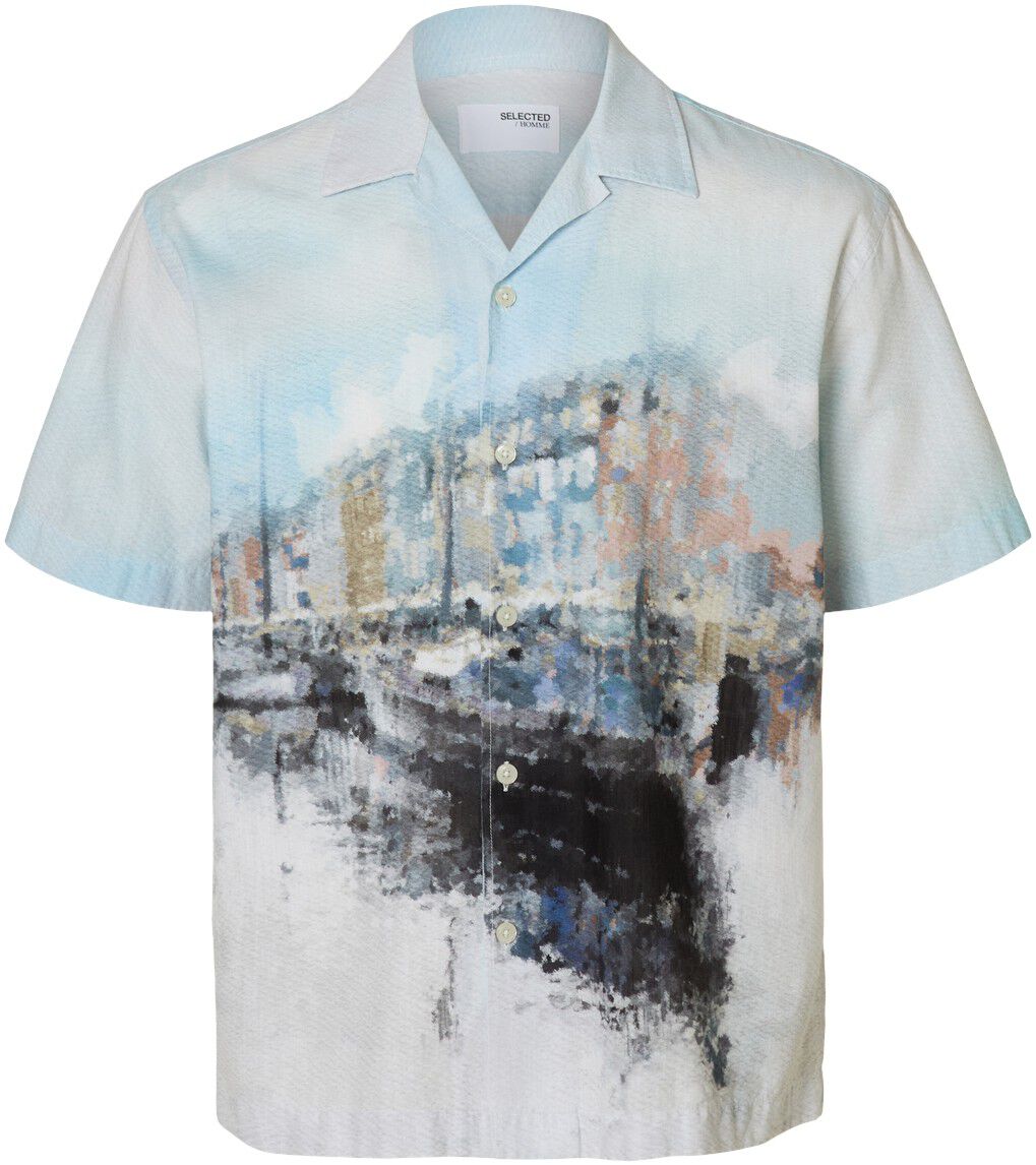 SLHRELAXCARL AOP SS SHIRT