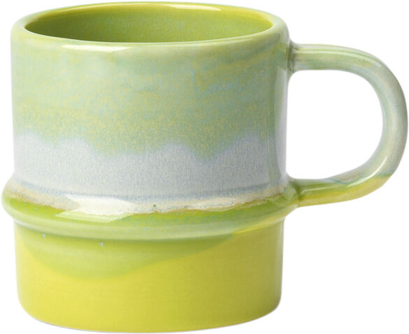 Poppery Krus med hank 35 cl apple green/mint