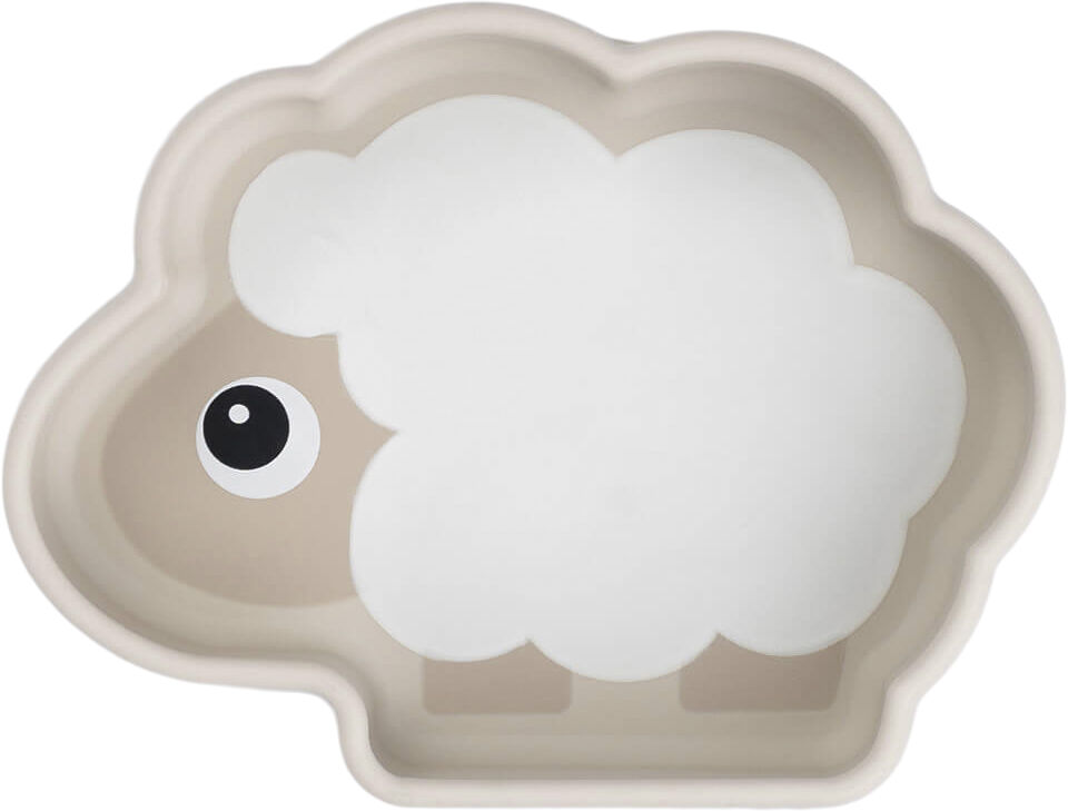 Silikone Stick & Stay sk&aring;l Sheepy Sand