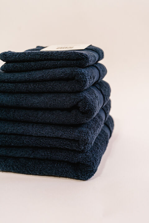 New frotté dress blue håndklæde