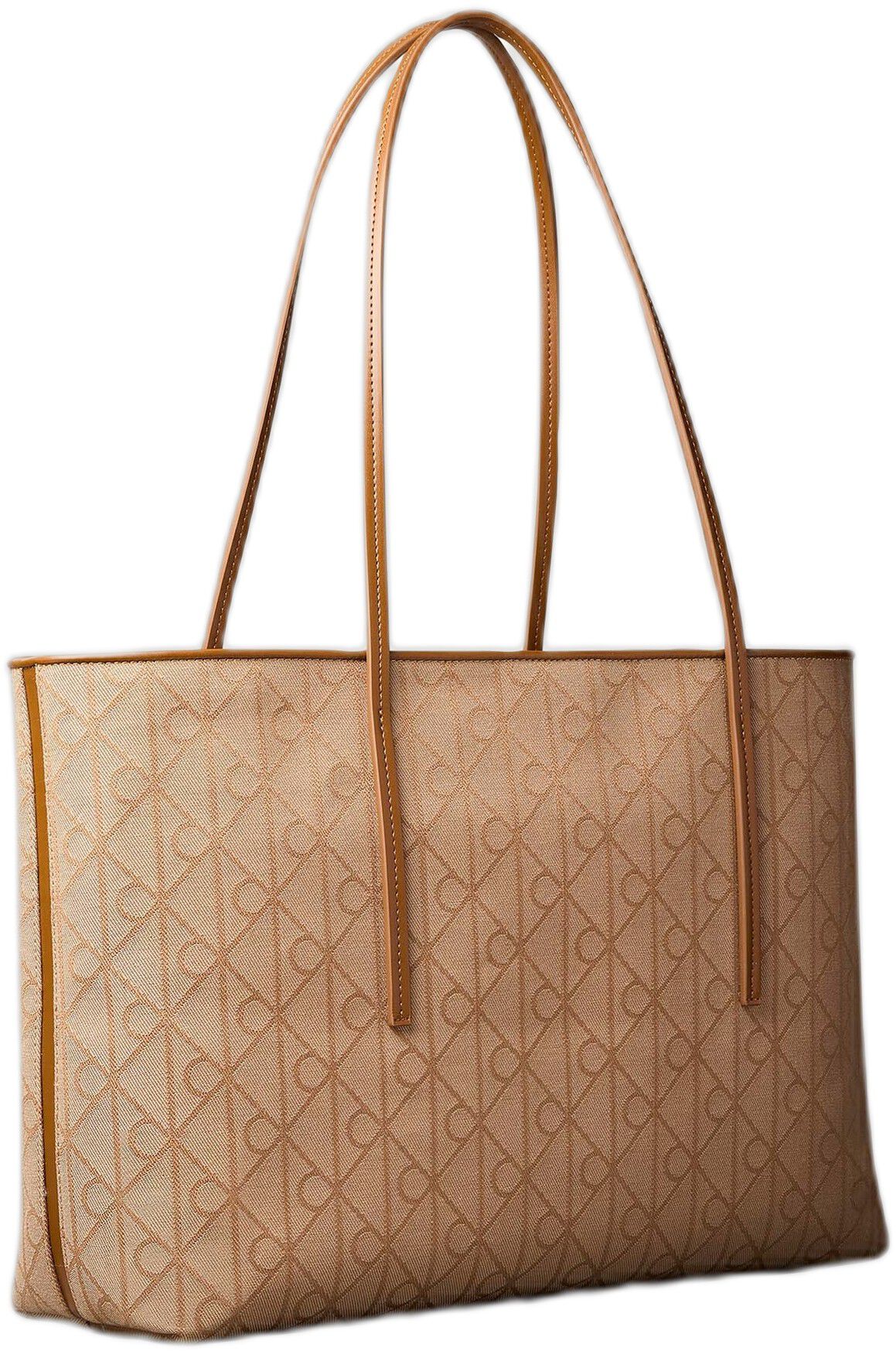 EMBLEM AOP JACQUARD TOTE W/POUCH