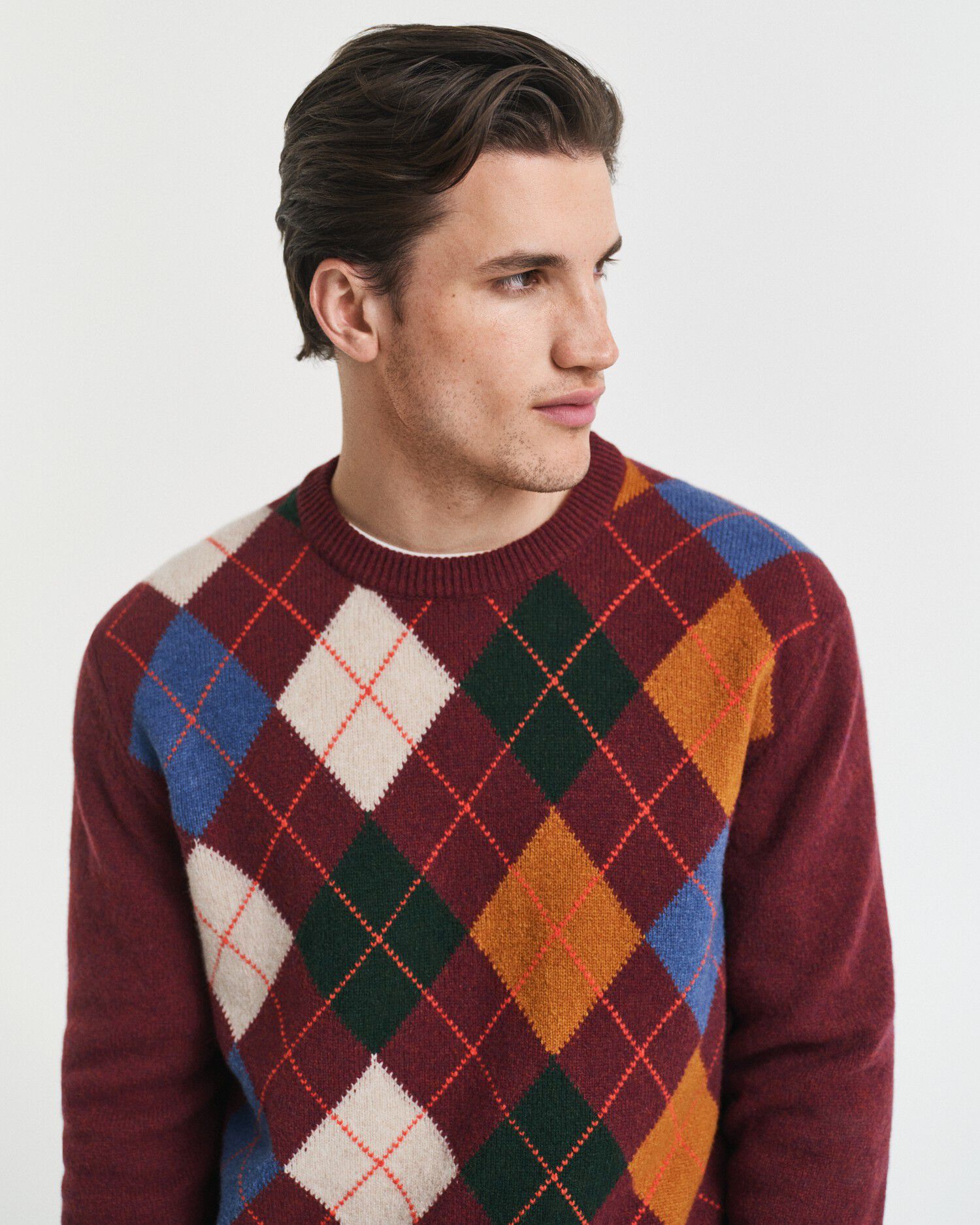 ARGYLE C-NECK