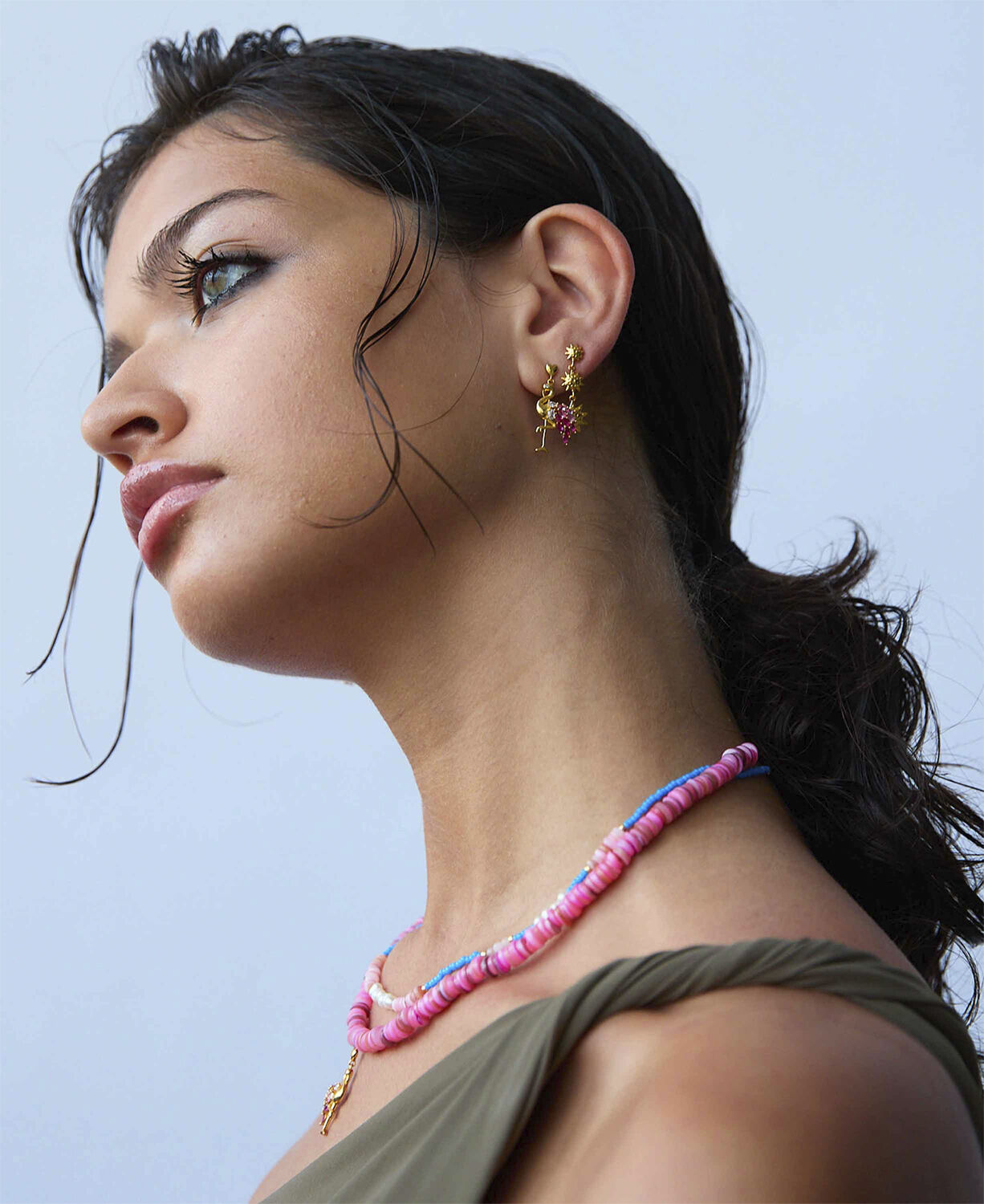 Pink flamingo &oslash;reringe