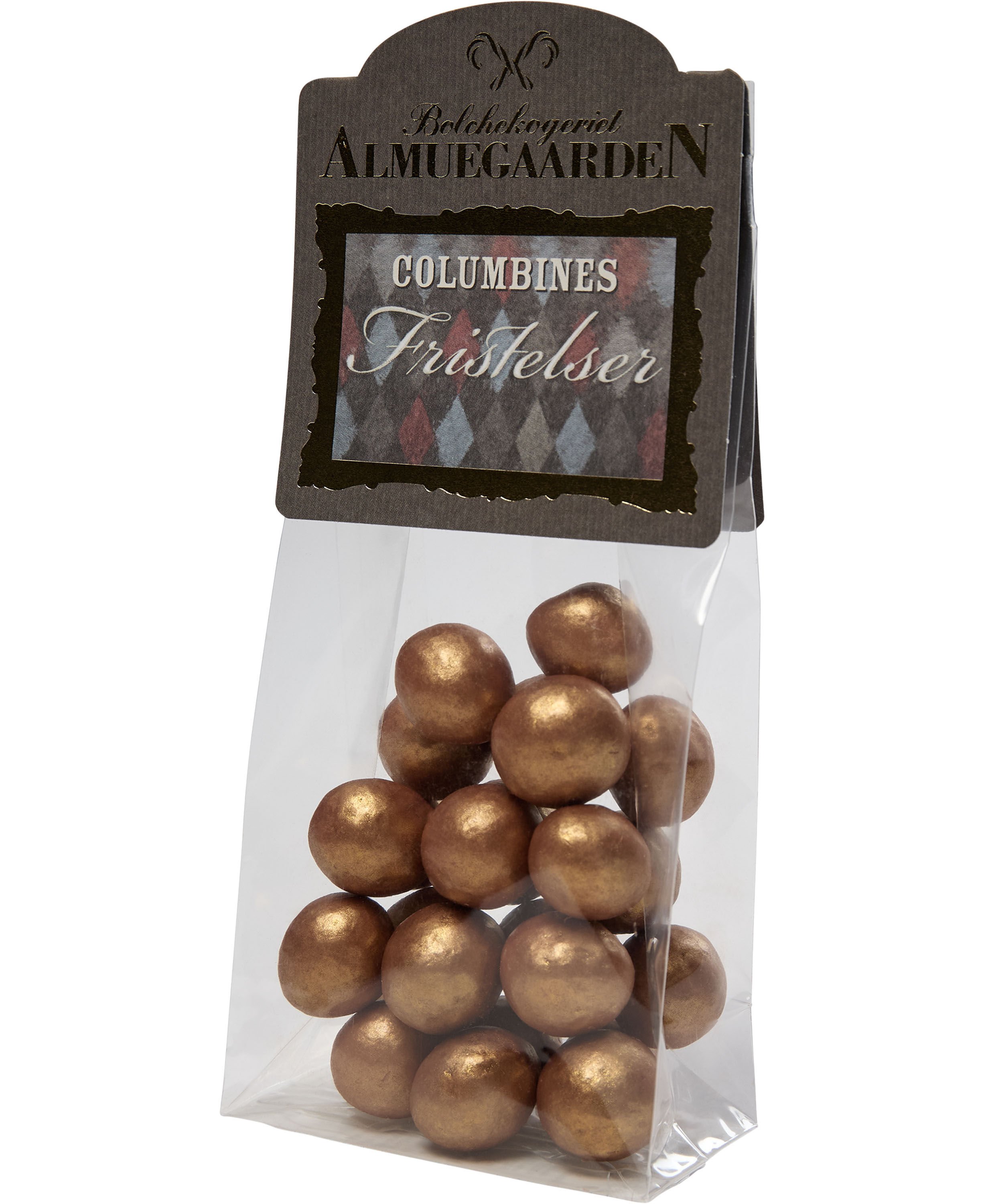 Choko-Lakrids Karamel - Guld, Klodsbundspose