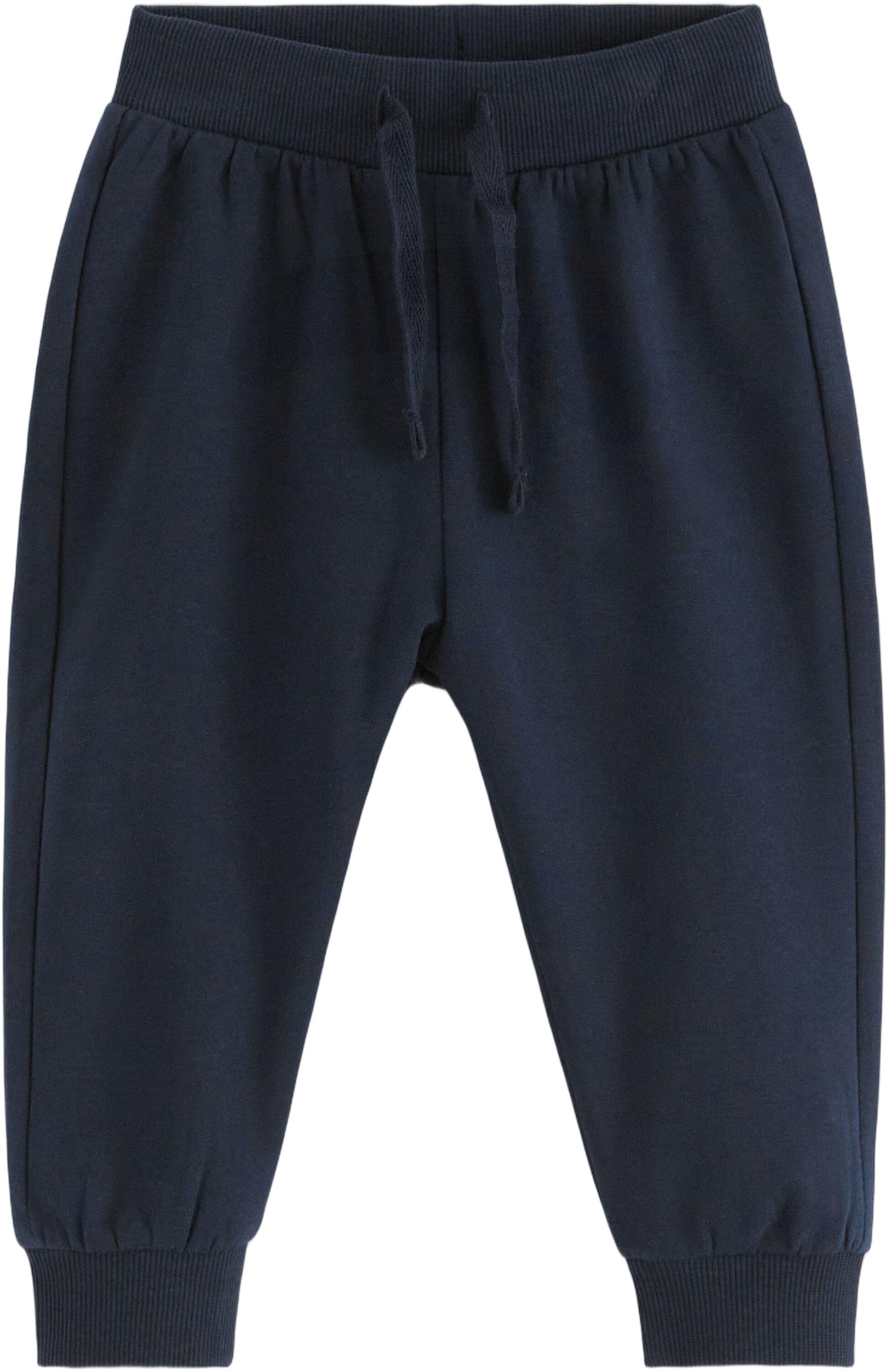Joggers in cotton with soft, brushe