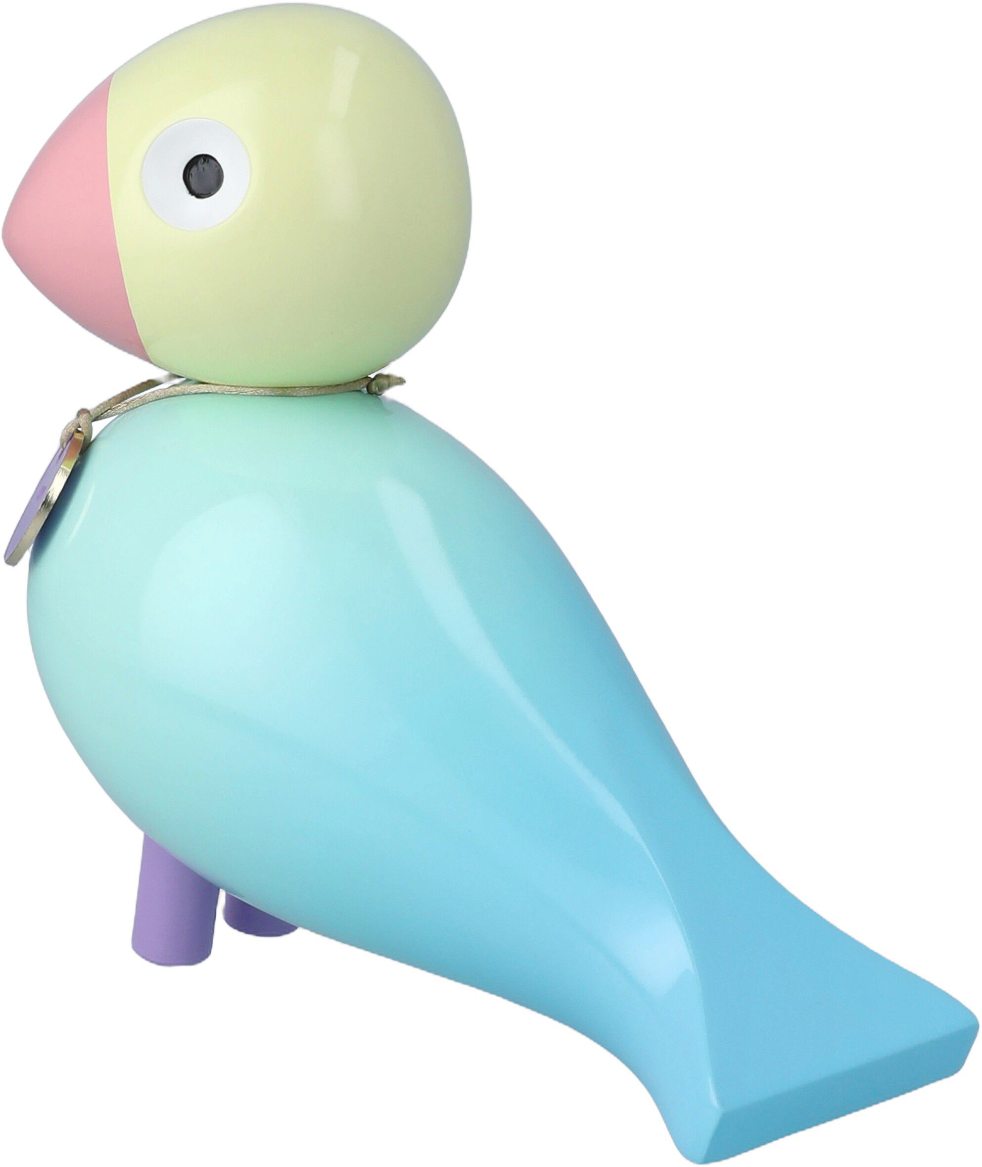 Story Bird Gl&aelig;de H15. 5 cm aqua