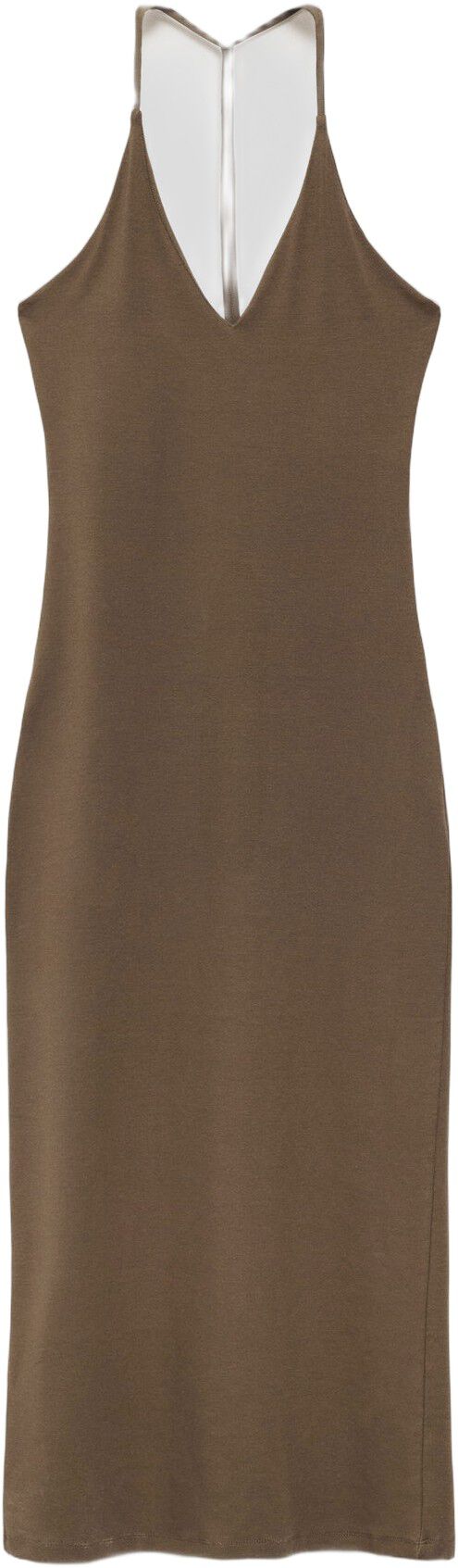 Midi-dress with back neckline