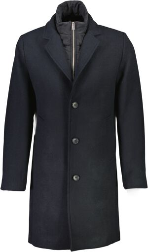 Detachable collar lapel coat