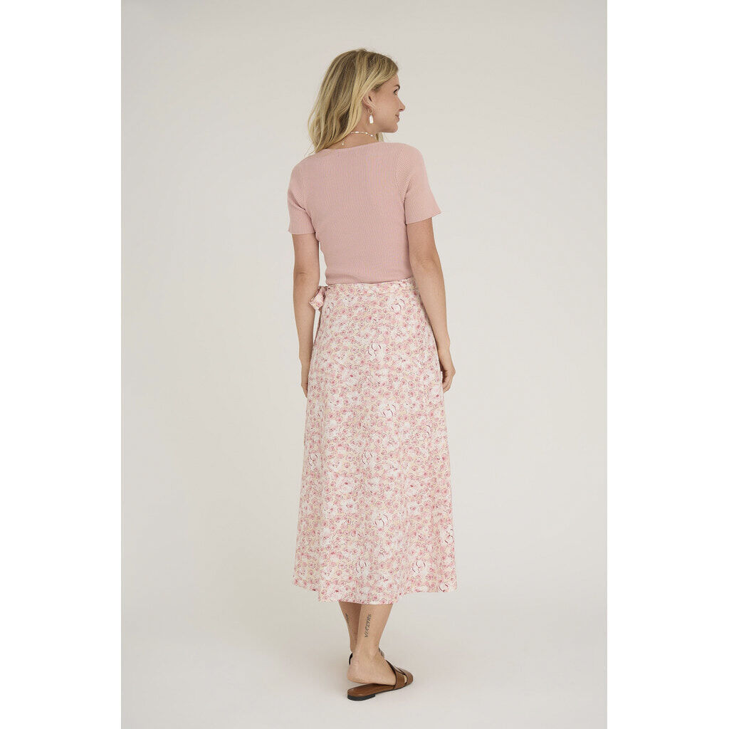 Peony wrap skirt