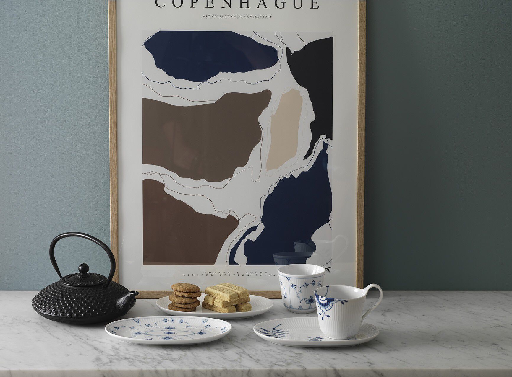 Musselmalet Riflet 26 cl. termokop