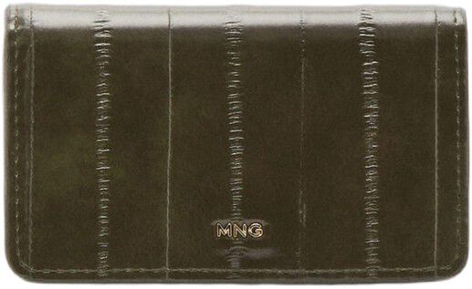 Small wallet with leather-effect fi