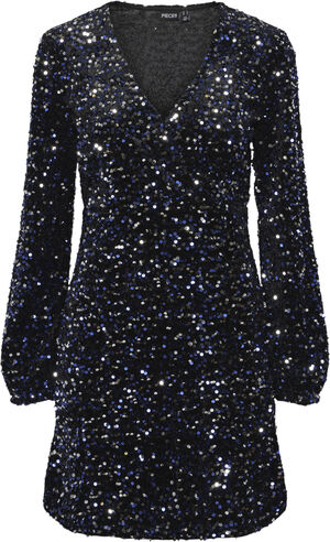 PCKAM LS WRAP DRESS BC