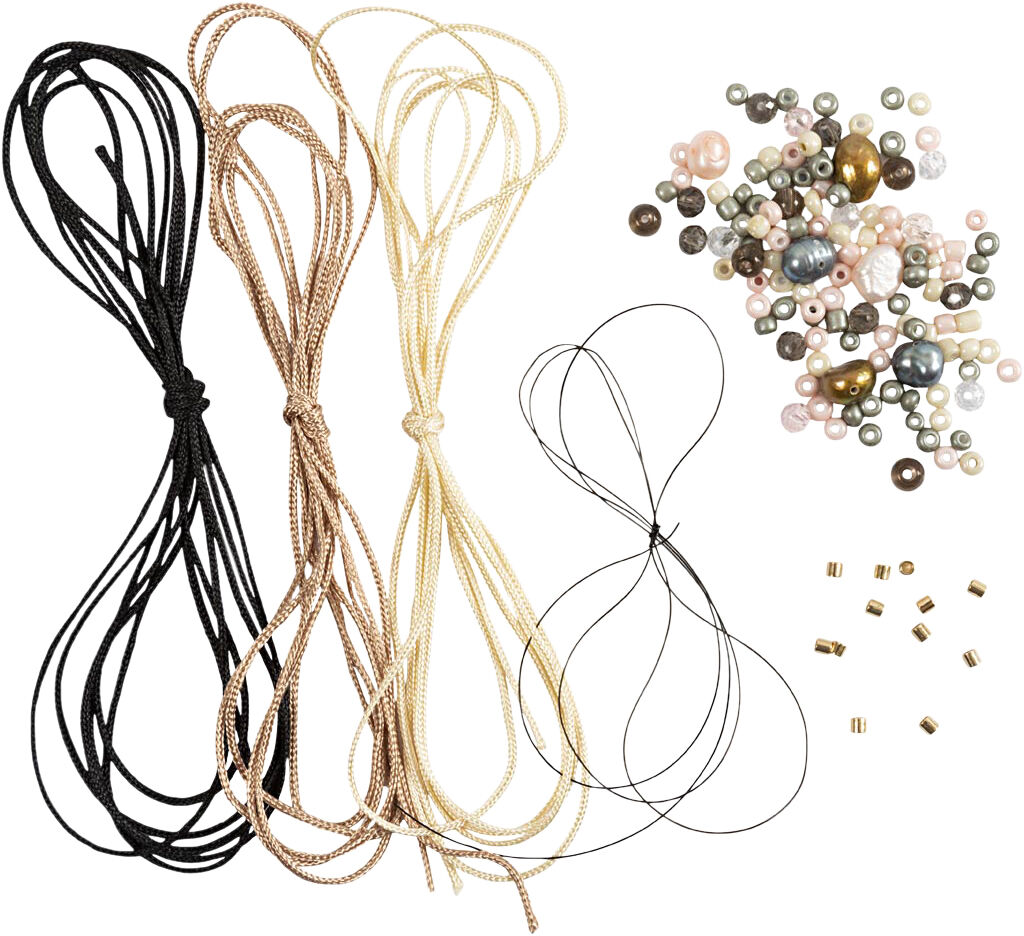 Mini DIY Kit Smykker, Armb&aring;nd med knyttet l&aring;s