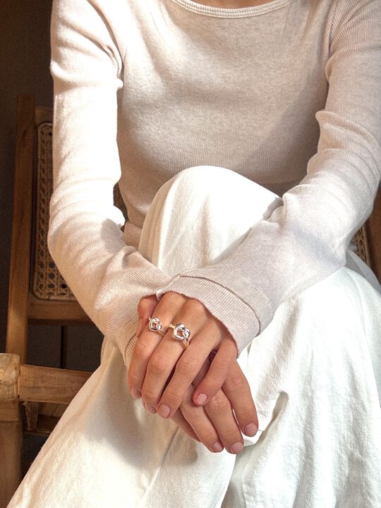 Tied Heart Ring