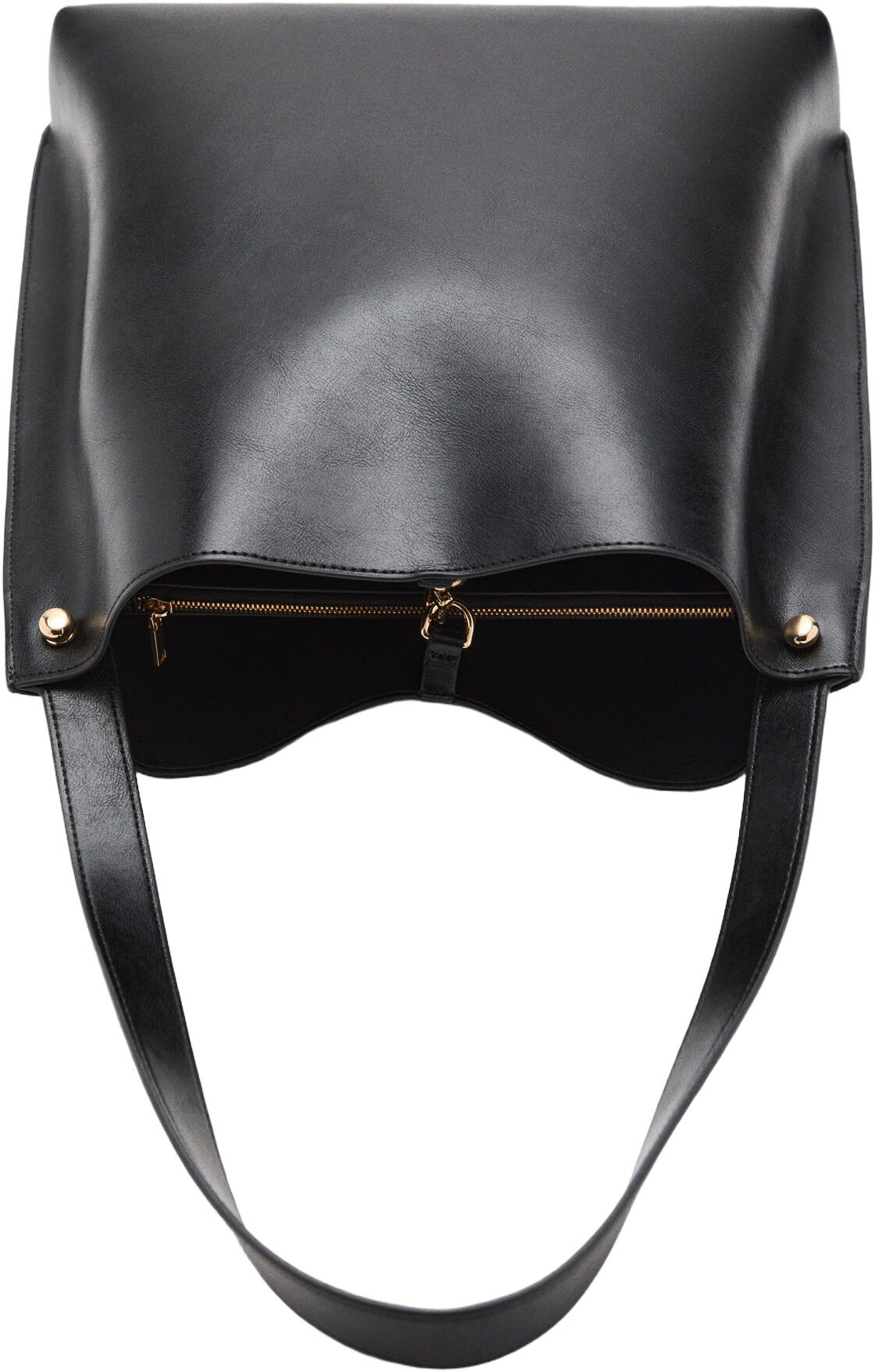 Bucket bag with metal details